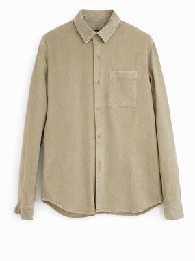 Club Monaco Corduroy Shirt Jacket (Shacket) – Tan – Size Large